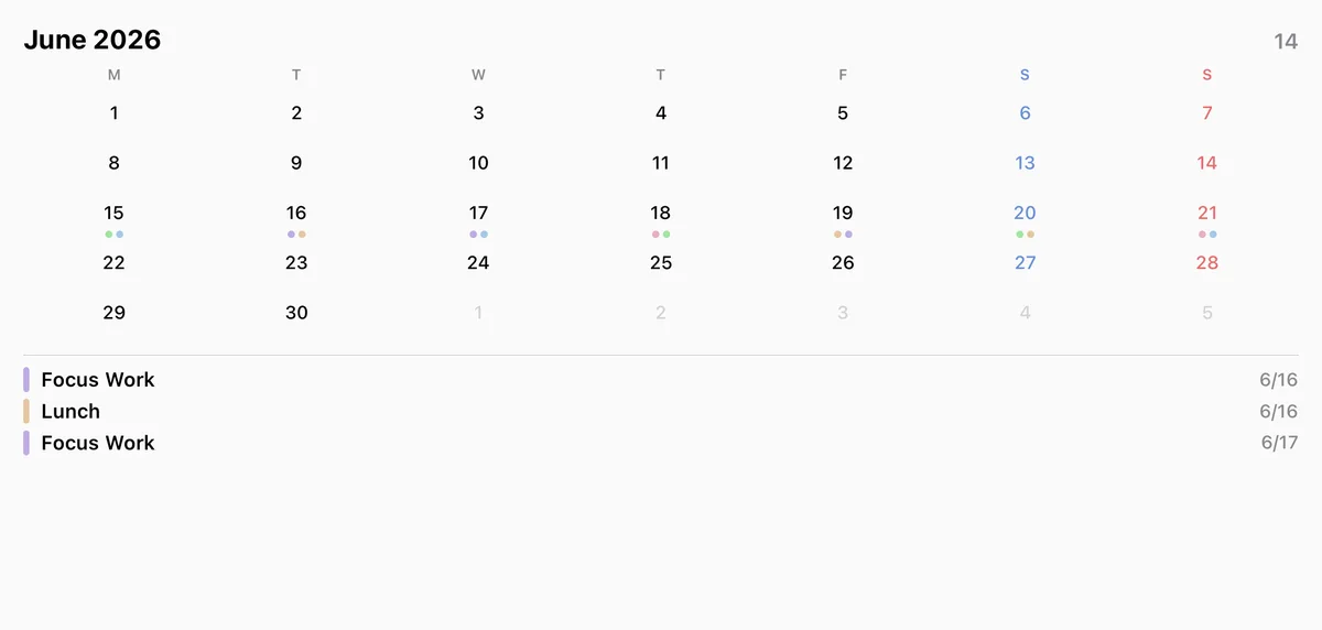 This Month, Extra large (iPad)