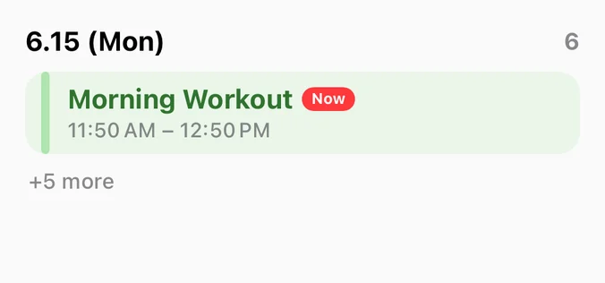 Today's Schedule, Medium