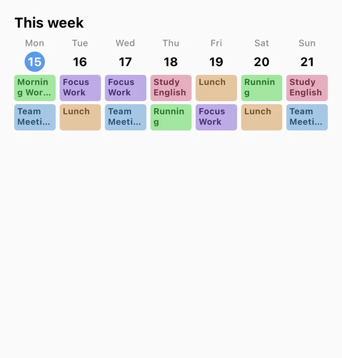 This Week, Large