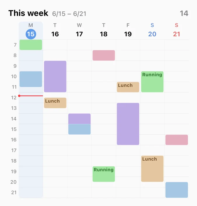 This Week Timetable, Large