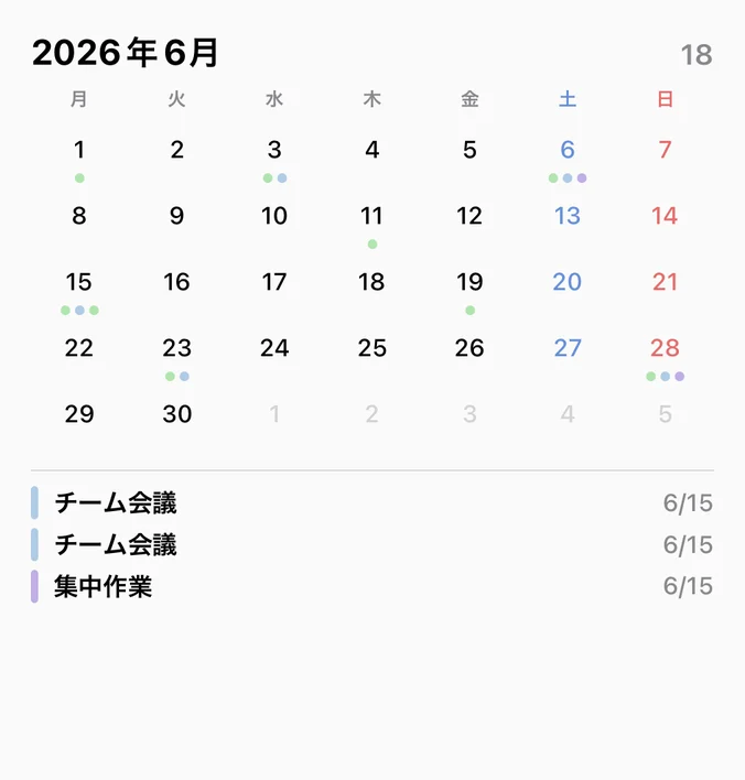 今月, 大