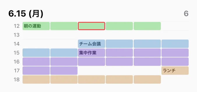 今日のグリッド, 中