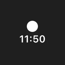 次の予定, ロック画面 円形